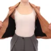 La Maison du Couturier Women's Sleeveless Leather Couture Vest in Rich Brown