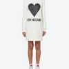Love Moschino Women's White Cotton Women Dress