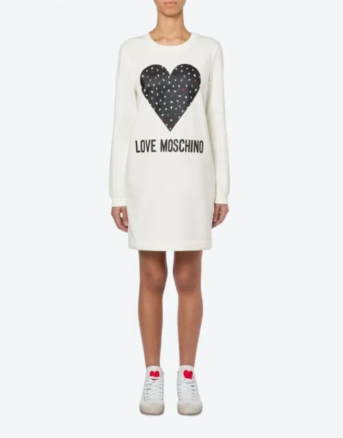 Love Moschino Women's White Cotton Women Dress