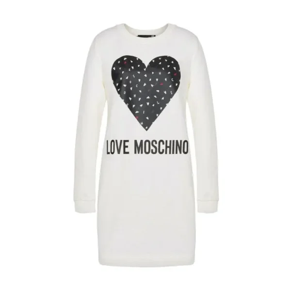 Love Moschino Women's White Cotton Women Dress