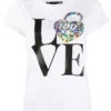 Love Moschino Women's Chic Minimal Logo Cotton Tee