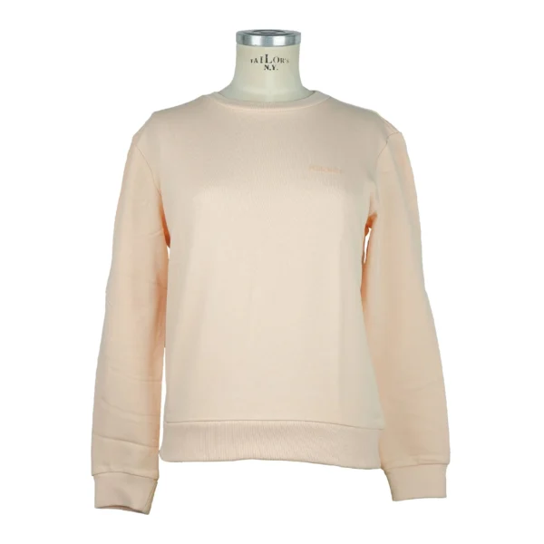 Patrizia Pepe Women's Embossed Velvet Logo Cotton Sweatshirt - Pink