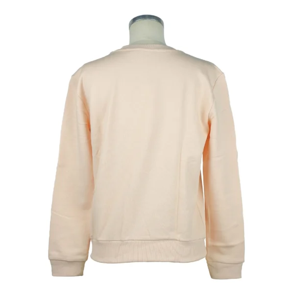Patrizia Pepe Women's Embossed Velvet Logo Cotton Sweatshirt - Pink