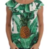 Dolce & Gabbana Women's Elegant Sequined Pineapple Blouse