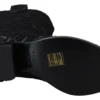 Dolce & Gabbana Women's Elegant Viscose Leather Ankle Boots with Crystals