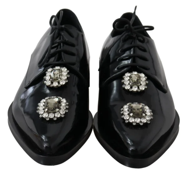 Dolce & Gabbana Women's Crystal Embellished Derby Dress Shoes