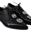 Dolce & Gabbana Women's Crystal Embellished Derby Dress Shoes