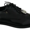 Dolce & Gabbana Women's Crystal Embellished Derby Dress Shoes