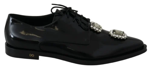 Dolce & Gabbana Women's Crystal Embellished Derby Dress Shoes
