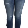 Dolce & Gabbana Women's Embellished High Waist Skinny Denim Jeans