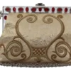 Dolce & Gabbana Women's Glamorous Gold Evening Clutch with Crystal Details