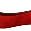 Dolce & Gabbana Women's Crystal Embellished Red Suede Flats