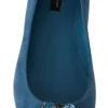 Dolce & Gabbana Women's Elegant Crystal-Embellished Suede Flats