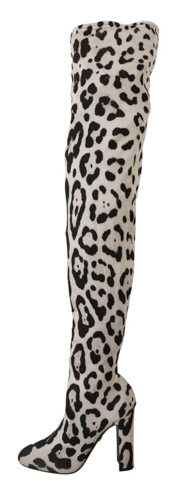 Dolce & Gabbana Women's Chic Leopard High-Heel Over-Knee Boots