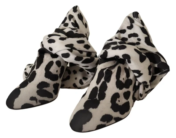 Dolce & Gabbana Women's Chic Leopard High-Heel Over-Knee Boots