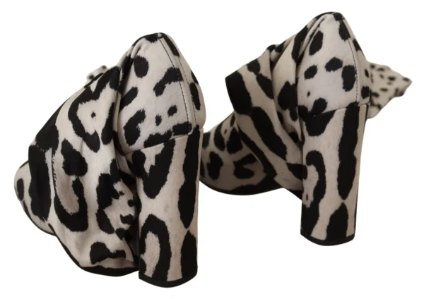 Dolce & Gabbana Women's Chic Leopard High-Heel Over-Knee Boots