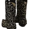 Dolce & Gabbana Women's Elegant Leopard Print Mid Calf Boots