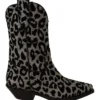 Dolce & Gabbana Women's Elegant Leopard Print Mid Calf Boots