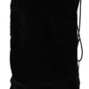 Dolce & Gabbana Women's Elegant Black Velvet Pouch Bag Drawstring
