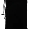 Dolce & Gabbana Women's Elegant Black Velvet Pouch Bag Drawstring