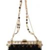 Dolce & Gabbana Women's Opulent Black Crystal VANDA Evening Clutch