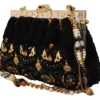 Dolce & Gabbana Women's Opulent Black Crystal VANDA Evening Clutch
