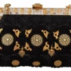 Dolce & Gabbana Women's Opulent Black Crystal VANDA Evening Clutch