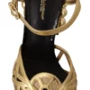 Dolce & Gabbana Women's Elegant Crystal Studded Leather Pumps