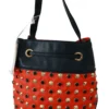 Patrizia Pepe Women's Chic Red Shoulder Tote with Leather Strap