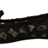 Dolce & Gabbana Women's Elegant Taormina Lace Flats with Crystals