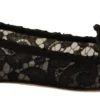 Dolce & Gabbana Women's Elegant Taormina Lace Flats with Crystals