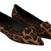 Dolce & Gabbana Women's Exquisite Leopard Print Flats