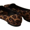 Dolce & Gabbana Women's Exquisite Leopard Print Flats