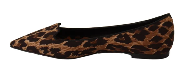 Dolce & Gabbana Women's Exquisite Leopard Print Flats