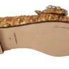 Dolce & Gabbana Women's Elegant Gold Sequin Crystal Flats