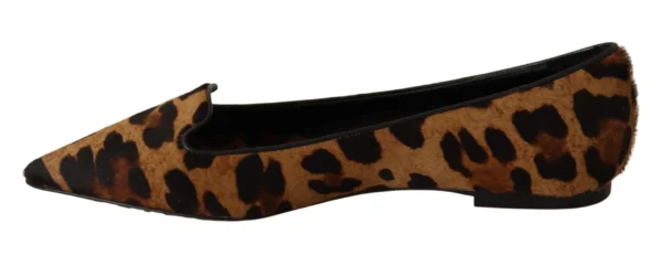 Dolce & Gabbana Women's Elegant Leopard Print Flats