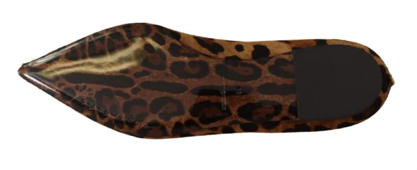 Dolce & Gabbana Women's Elegant Leopard Print Flats
