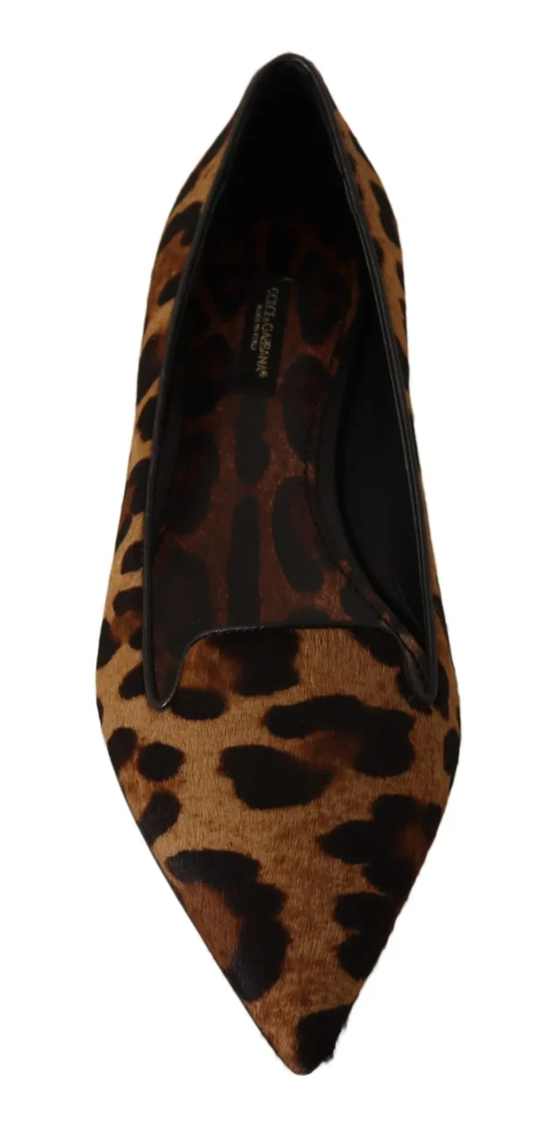 Dolce & Gabbana Women's Elegant Leopard Print Flats