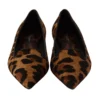 Dolce & Gabbana Women's Elegant Leopard Print Flats
