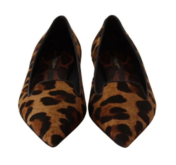 Dolce & Gabbana Women's Elegant Leopard Print Flats