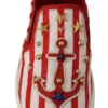 Dolce & Gabbana Women's Stripe Print Studded Loafers