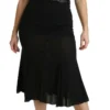 Dolce & Gabbana Women's Chic High Waist Black Silk Blend Skirt