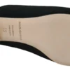 Dolce & Gabbana Women's Chic Black Grosgrain Slide Sandals