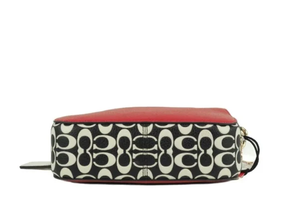 COACH Women's Mickey Mouse X Keith Haring Serena Pebble Leather Satchel Handbag
