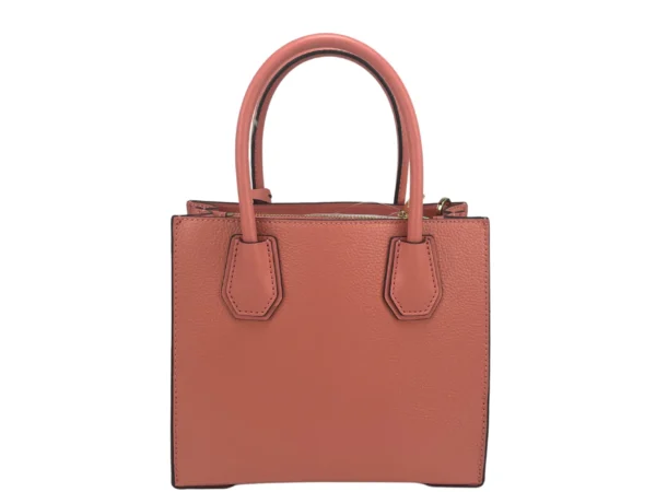 Michael Kors Women's Mercer Medium Sherbet Pebble Leather Messenger Crossbody Bag Purse