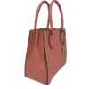 Michael Kors Women's Mercer Medium Sherbet Pebble Leather Messenger Crossbody Bag Purse