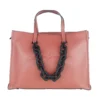 Plein Sport Women's Chic Pink Eco-Leather Shopper with Embossed Logo