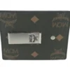 MCM Women's Aren Mini Sea Turtle Visetos Leather Money Clip Card Case Wallet