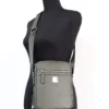 MCM Women's Klassik Mini Sea Turtle Visetos Mixed Leather Multifunction Crossbody Bag Green