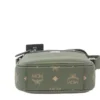 MCM Women's Klassik Mini Sea Turtle Visetos Mixed Leather Multifunction Crossbody Bag Green